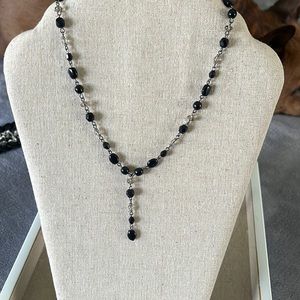 Black Beaded Necklace